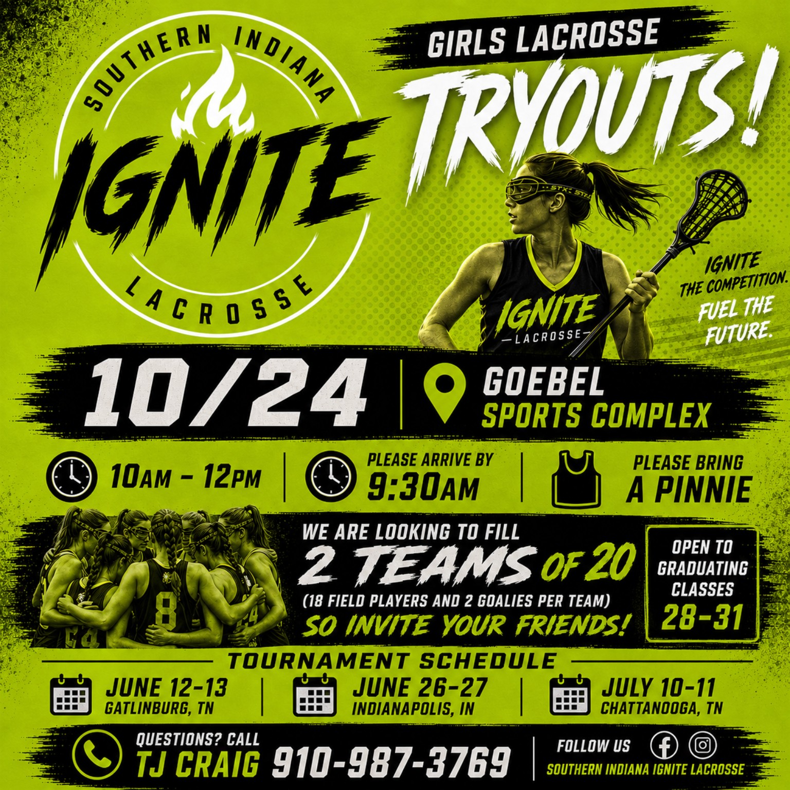 Southern Indiana Ignite tryout details
